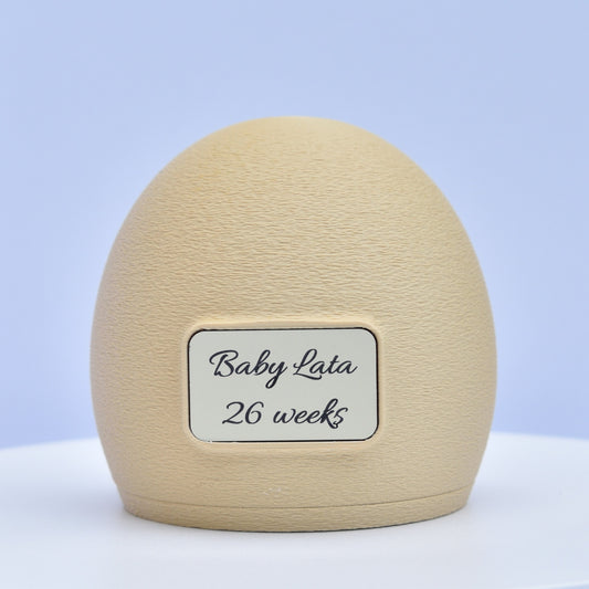 Personalised 3D ultrasound keepsake – Custom baby belly print (Almond)