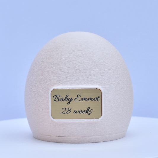 Personalised 3D ultrasound keepsake – Custom baby belly print (Beige)