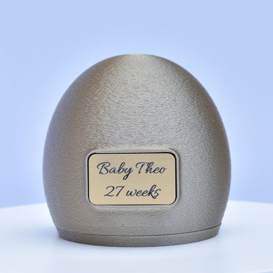 Personalised 3D ultrasound keepsake – Custom baby belly print (Gold)